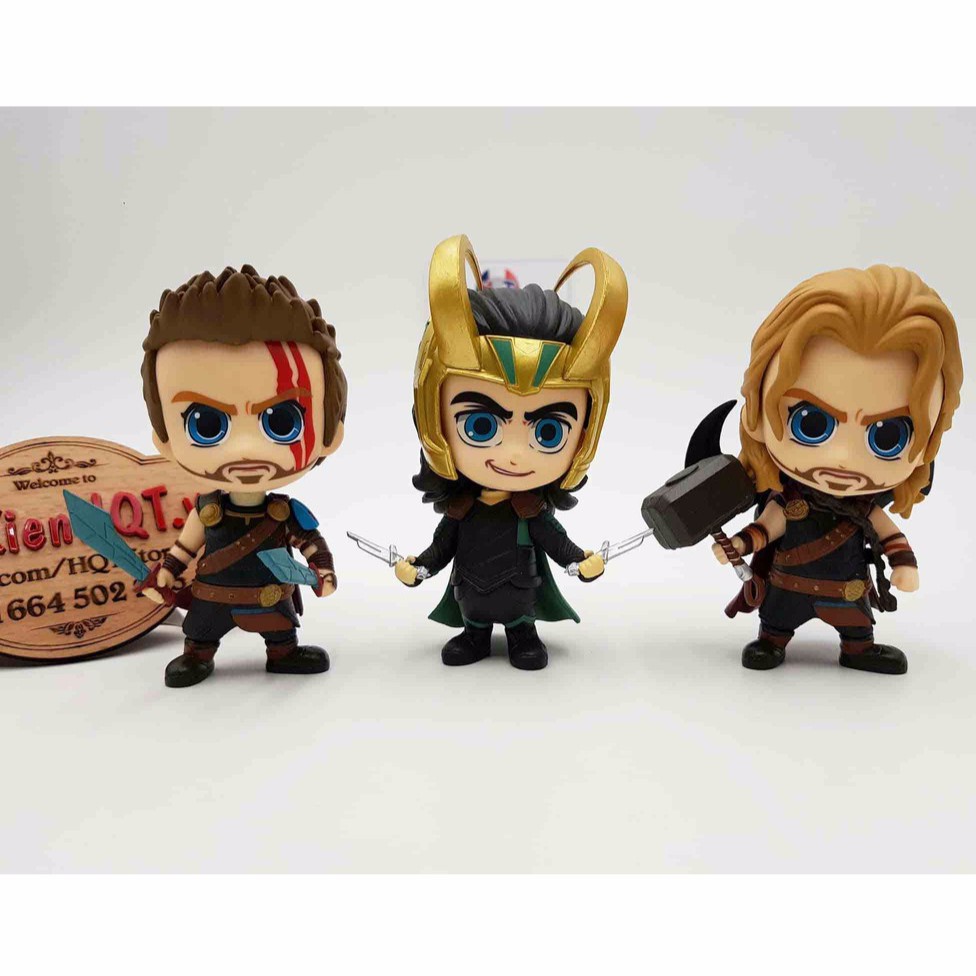 Mô hình Loki Thor Ragnarok Chibi đầu lắc lư