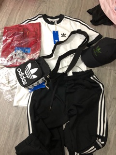áo trắng adidas