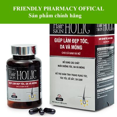 HAIR SKIN HOLIC – Giúp làm đẹp tóc, da và móng cho cả nam và nữ, hỗ trợ giảm tình trạng rụng tóc, tóc yếu, da sạm (30v)