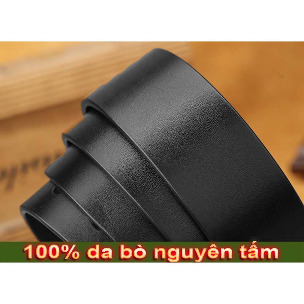 HÀNG HIỆU/Thắt Lưng Da Nam Khóa Kim Cao Cấp Dây Nịt Nam Da Chính Hãng Bekele POLO Nam Tính GM