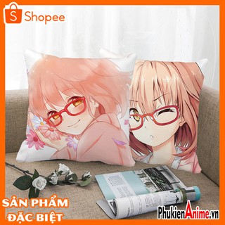 Shop Anime HCM - Áo gối, bao gối, gối sofa, gối tựa lưng 40x40 in hình Anime Kyoukai no Kanata - Mirai