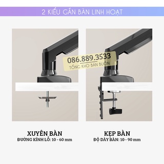 Giá Treo Màn Hình Máy Tính NB F80 17 - 27 - 30 Inch -Giá Đỡ Màn Hình Gắn Bàn NorthBayou [ Rẻ Hơn NB F100A ]