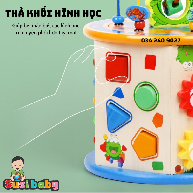 [Freeship] Hộp đồ chơi trí tuệ 8in1 lập phương đa năng phát triển kỹ năng cho bé