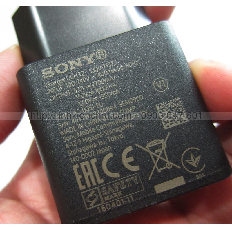 Sạc Nhanh Sony UCH12 Pump Express và Quick Charge 3.0 Zin - Hàng nhập Khẩu