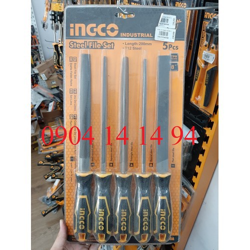 Bộ 5 giũa sắt Ingco HKTFS0508