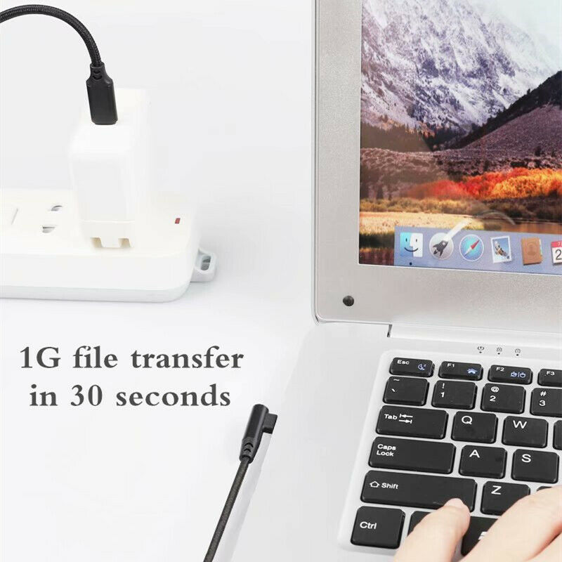 Dây Cáp Sạc Nhanh Đầu Usb Type C 90 Độ Cho Samsung Xiaomi Redmi Note 10 8 Macbook 60w