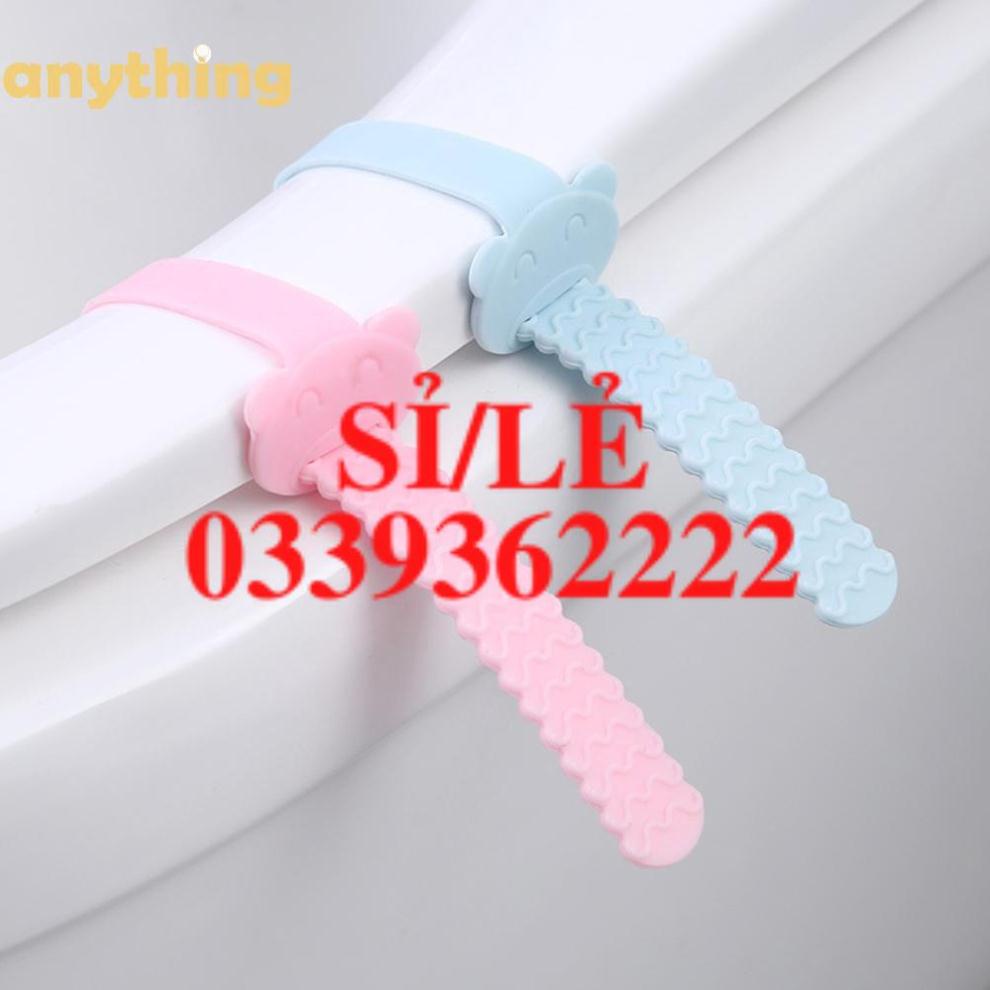 [ HAIANHSHOP ] Miếng Nhựa Lật Nắp Bồn Cầu  Tiện Dụng -Dụng Cụ Silicon Lật Nắp Toilet Sạch Sẽ Duashop &gt;