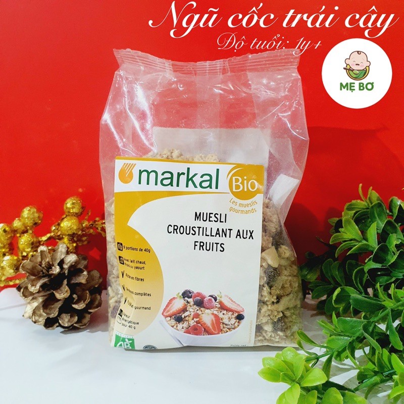 [MARKAL] NGŨ CỐC SẤY GIÒN MUESLI 375g TRÁI CÂY