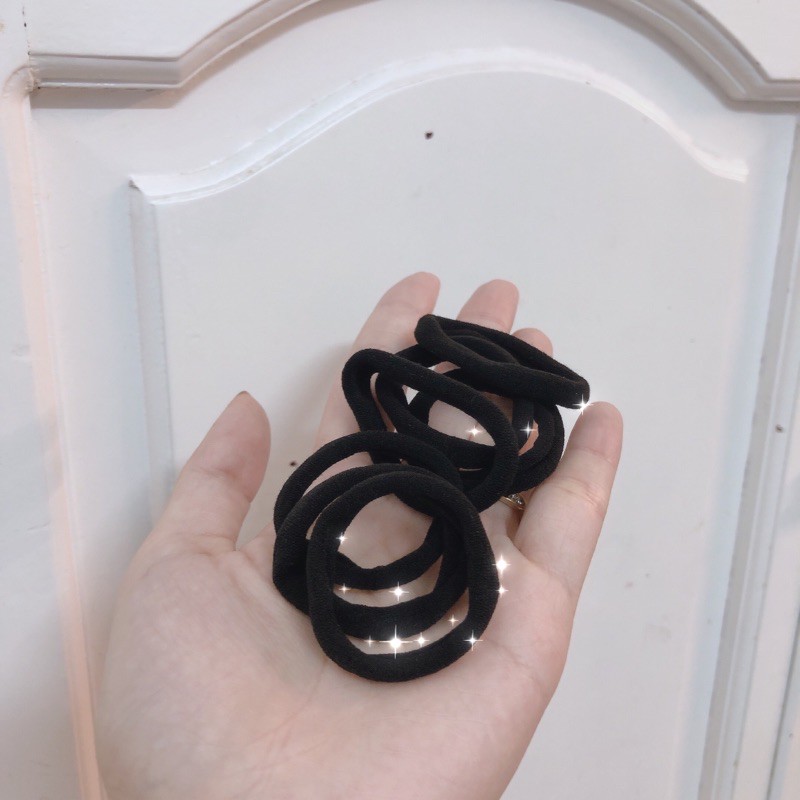 Chun buộc tóc hoạ tiết trơn hàn quốc siêu dai siêu bền thun buộc tóc