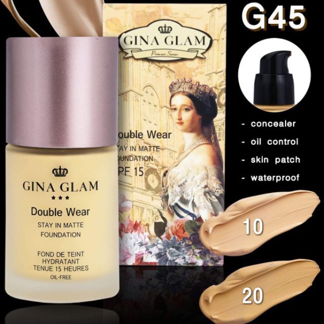 Kem nền dành cho mọi loại da G45 Gina Glam Double Wear Stay In Matte Foundation Thái lan