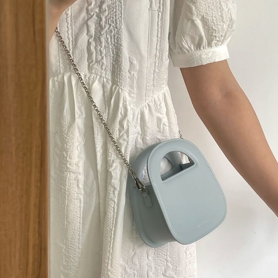 Túi vuông đeo chéo túi mini dây xích túi xách nữ đẹp màu xanh lam