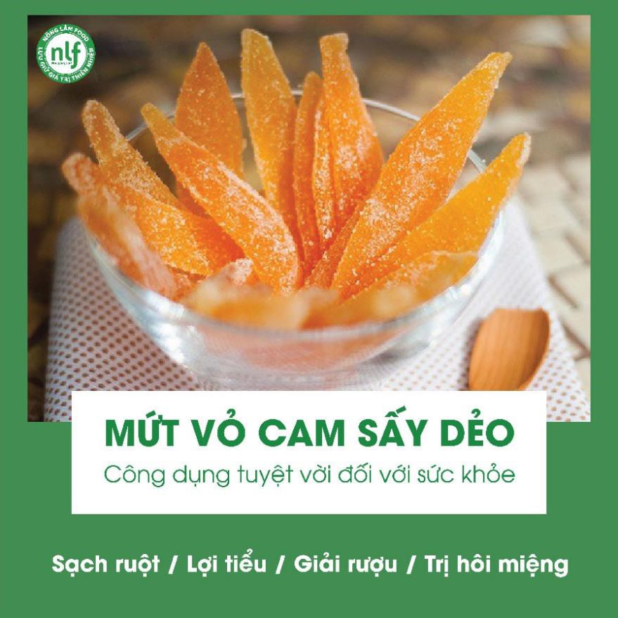 Cam lát sấy dẻo 100g đồ ăn vặt Nông Lâm Food 100% thiên thiên giúp cải thiện sức khỏe giảm mỡ và giảm cân