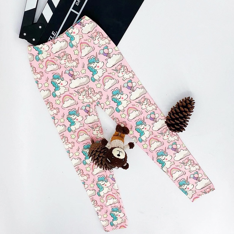 QUẦN LEGGING HỌA TIẾT BÉ GÁI