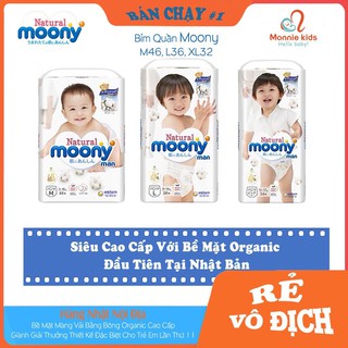 BỈM TÃ QUẦN MOONY NATURAL M46/L36/XL32
