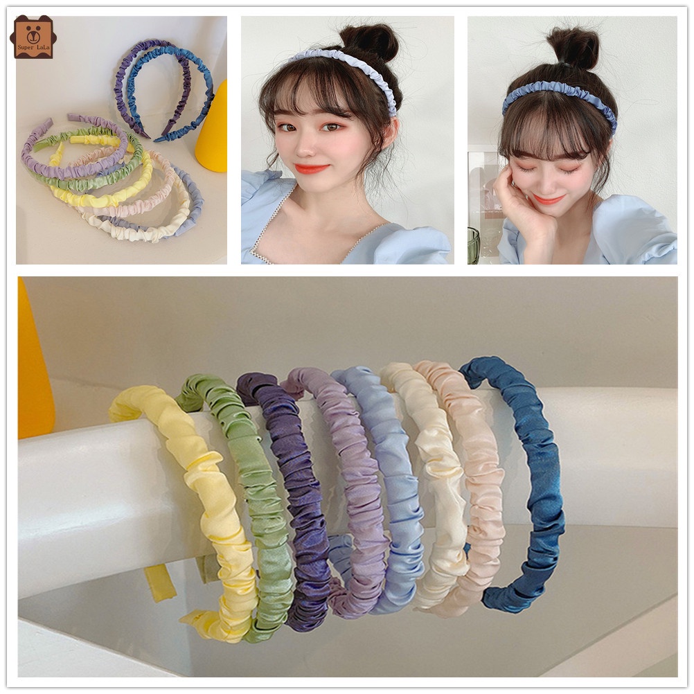 1 kẹp tóc vải satin phong cách Hàn Quốc ngọt ngào cho nữ