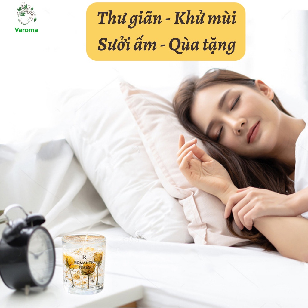 Nến Thơm Phòng ROMANTIC TIMES Hoa Khô Cao Cấp Phụ Kiện Làm Thơm Phòng Ngủ NEN17