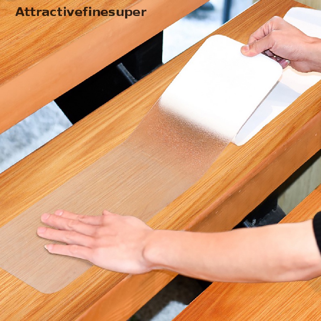 ASVN Transparent Anti Slip Bath Grip Stickers Waterproof Stairs Steps Floor Shower .