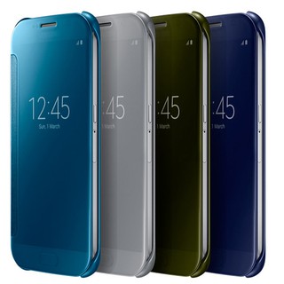 Bao da Clear View Cover cho Galaxy S6 - VÀNG / BẠC / XANH ĐEN
