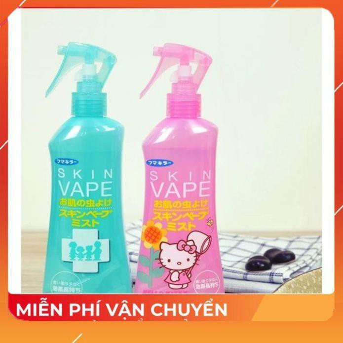 Xịt muỗi Skin vape Nhật Bản [FREE SHIP] chống muỗi và côn trùng mùi hương nhẹ nhàng chai 200ml