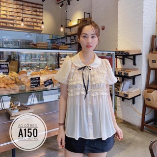 Bigsize Áo cổ bèo A150