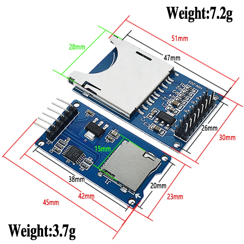 Bo mạch mở rộng cho Micro SD TF SPI cho Arduino