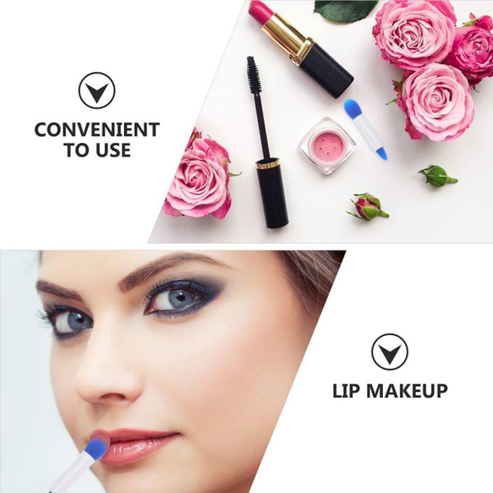 Cọ Trang Điểm Môi Hai Đầu Bằng Silicon Mềm Nhỏ Gọn Tiện Lợi