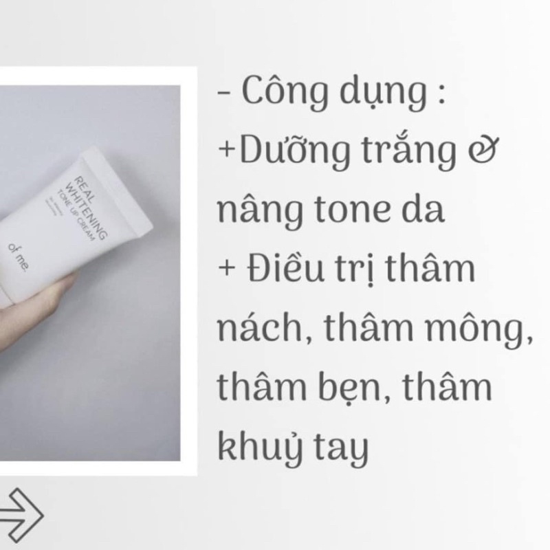 Kem body dưỡng trắng da OF ME WHITENING TONE UP CREAM ngăn ngừa thâm sạm