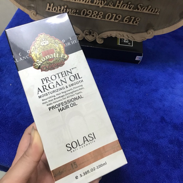 Tinh dầu siêu dưỡng tóc argan solasi
