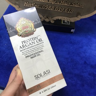 Tinh dầu siêu dưỡng tóc argan solasi