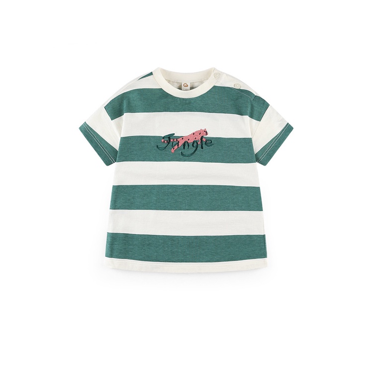 Áo cotton bé trai bé gái kẻ Jungle MM. HA1171