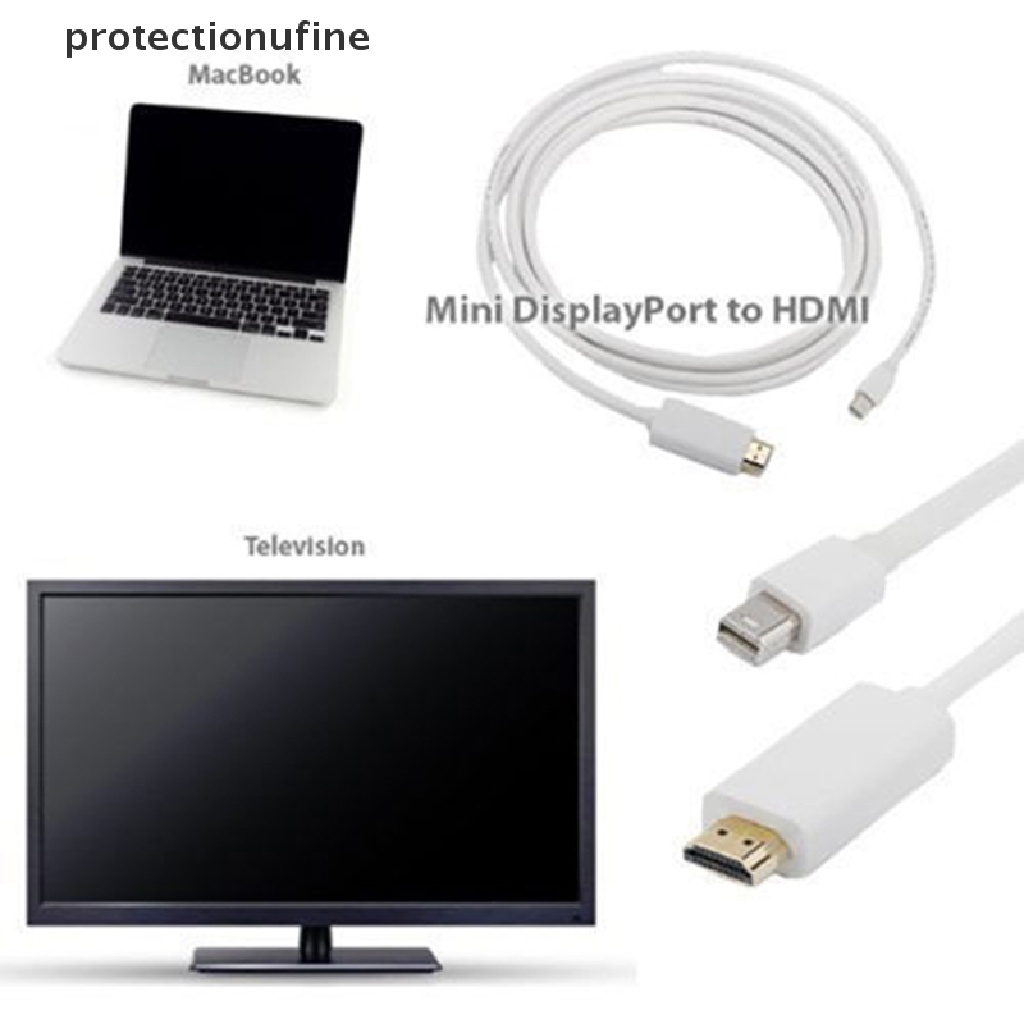 Cáp Chuyển Đổi PR3VN Mini Display Port Sang HDMI TV AV HDTV Cho MAC Macbook Pro