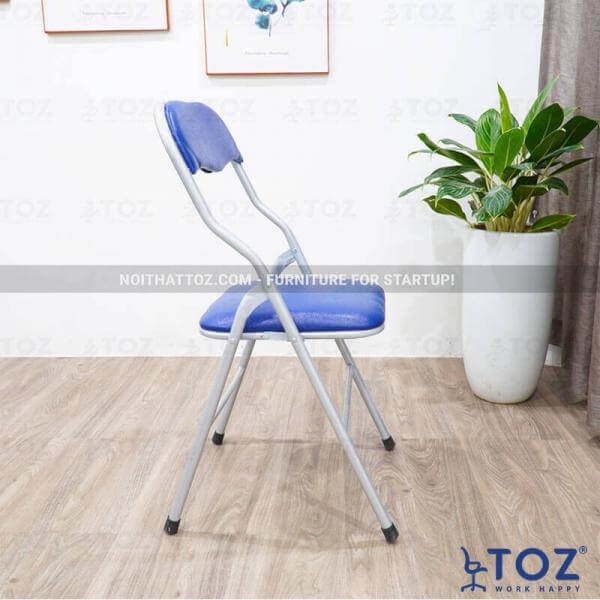 Ghế gấp nhựa văn phòng TOZ chân sơn, ghế gấp nhựa làm việc văn phòng học sinh, sinh viên chính hãng - GG02