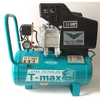 Máy nén khí T-max 24L, máy nén khí có dầu, máy nén khí 100% dây đồng