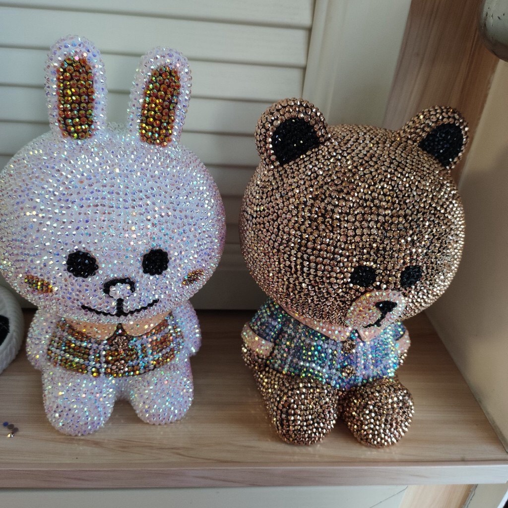 Gấu đính đá - Bearbrick series size 23,34,53 cao cấp thời thượng handmade siêu xinh cho bé và mọi lứa tuổi nhiều màu