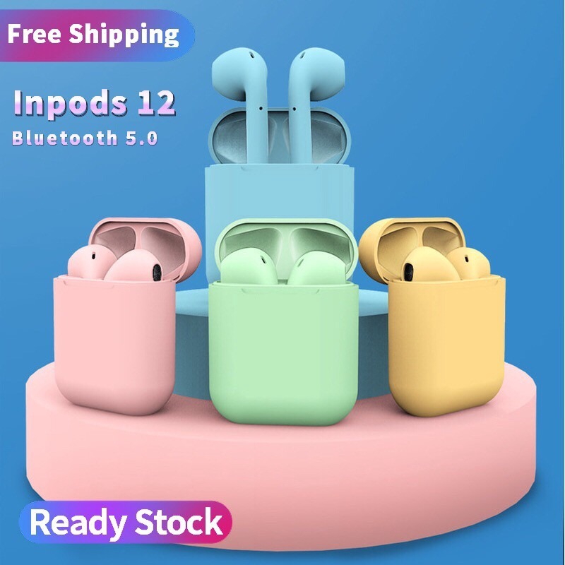 Inpods 12 Airpods i12 Tws sports  Wireless  Bluetooth headphones Headset Touch Control With Charg