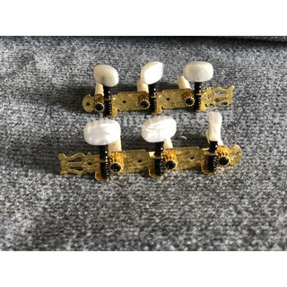 Bộ khoá đàn guitar Classic màu vàng phủ hợp kim chống gỉ