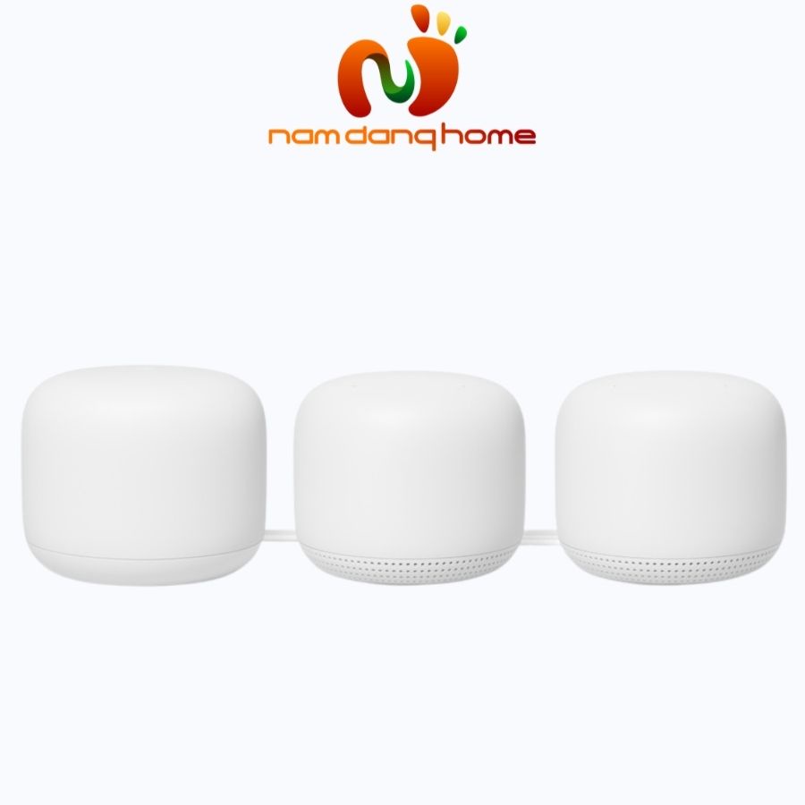 Google Nest Wifi 3 Pick - Điều khiển, quản lý qua App Google Home / Bộ điều khiển hồng ngoại Broadlink RM4 Mini
