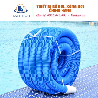 Ống mềm hút đáy bể bơi, hồ bơi 30m màu xanh dương