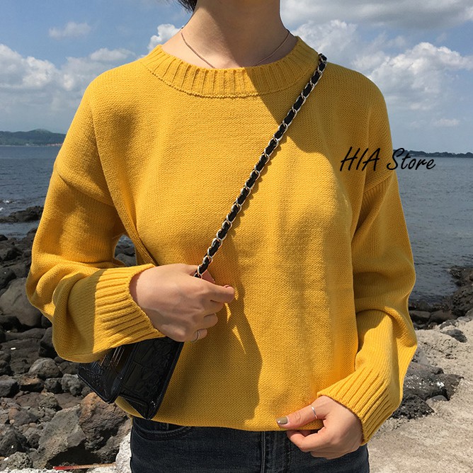 ÁO LEN MISS SUMEY ULZZANG - VÀNG