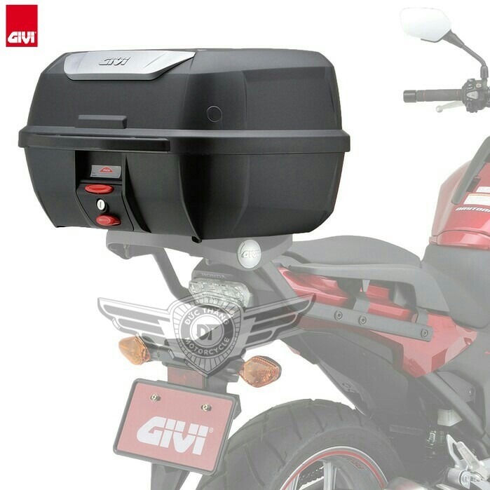 COMBO THÙNG SAU GIVI E43NTL Tặng kèm BAGA theo xe và Đế MP70N