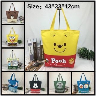 Túi tote Da PU Cỡ Lớn Họa Tiết Hoạt Hình Dễ Thương#604 KN3305
