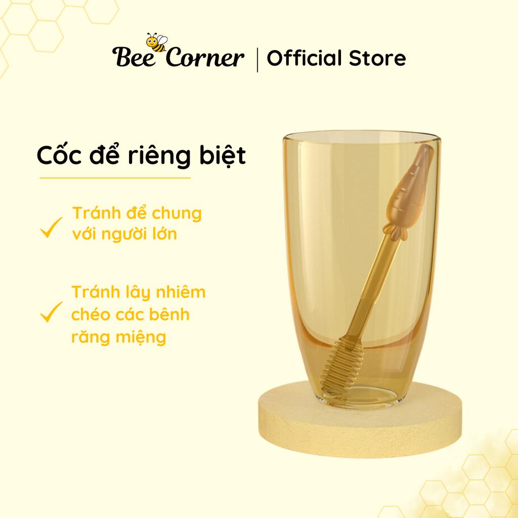 Set Rơ Rưỡi Và Bàn Chải Đánh Răng Silicon MISUTA Cho Bé Từ 0 - 18 Tháng Beecorner