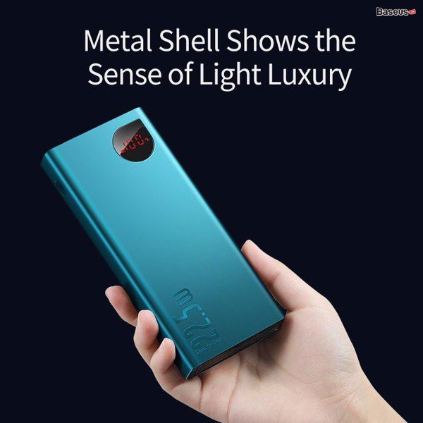 Pin dự phòng sạc nhanh Baseus Adaman Metal Digital Display Quick Charge (10000mAh, 20000mAh, 22.5W QC3.0) BH 1 đổi 1