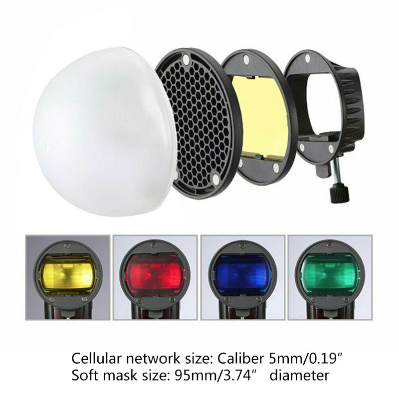 Lưới Tổ Ong Tản Nhiệt Đèn Flash zzz Kèm Bộ Lọc Gel Chuyên Dụng Chất Lượng Cao