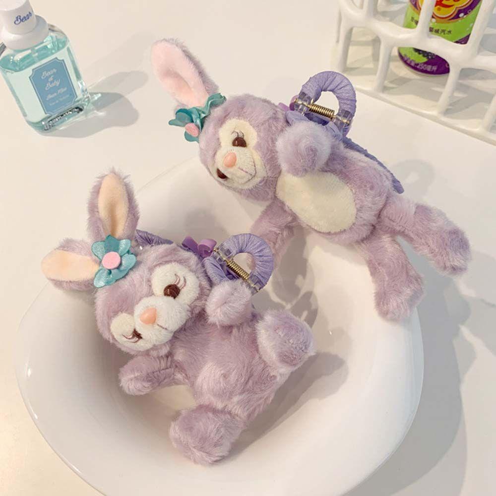 Kẹp Tóc Hình Ngôi Sao Màu Tím Hoạt Hình Bằng Acrylic Phong Cách Hàn Quốc