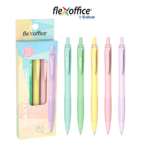 Bút gel B Thiên Long Pazto FO-GELB039, nét 0.6mm, với thân màu Pastel tươi sáng -