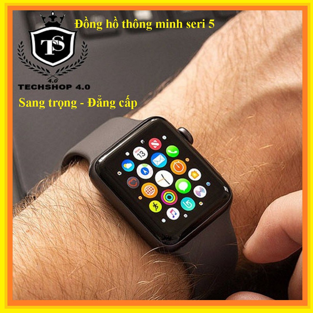 Đồng hồ thông minh t500 seri 5 chống nước - thay được dây - Đồng hồ nam nữ apple watch