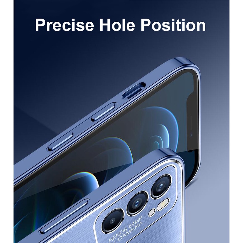 Ốp điện thoại kim loại cứng chống sốc chống rơi thích hợp cho oppo reno 6/pro 5g reno 5/pro