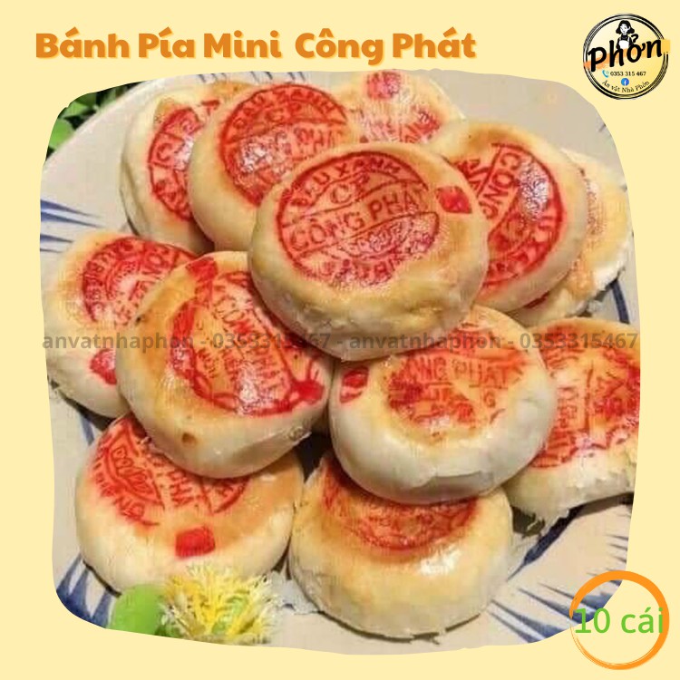 Bánh Pía Mini Trứng Muối Hủ 10 Cái - Ăn Vặt Nhà Phởn