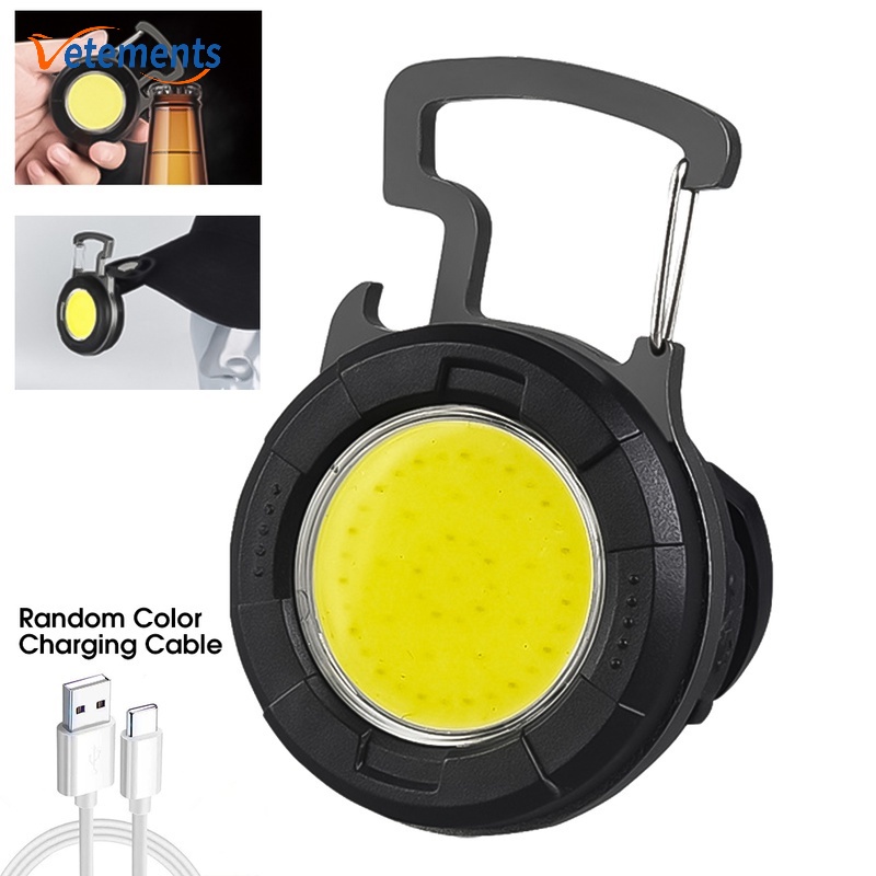 Đèn LED COB Mini Cầm Tay Kèm Sạc Tiện Dụng Mang Theo Dã Ngoại/ Leo Núi